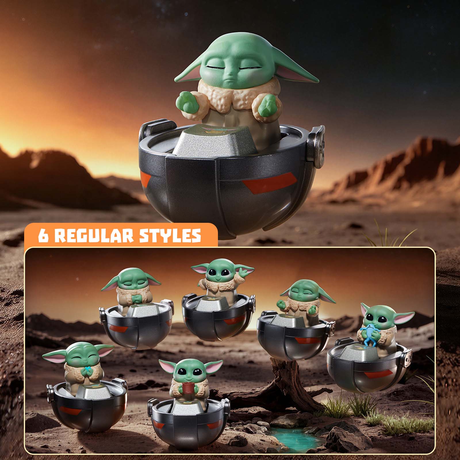 Baby Yoda Products - Star Wars Grogu Keycap Blind Box