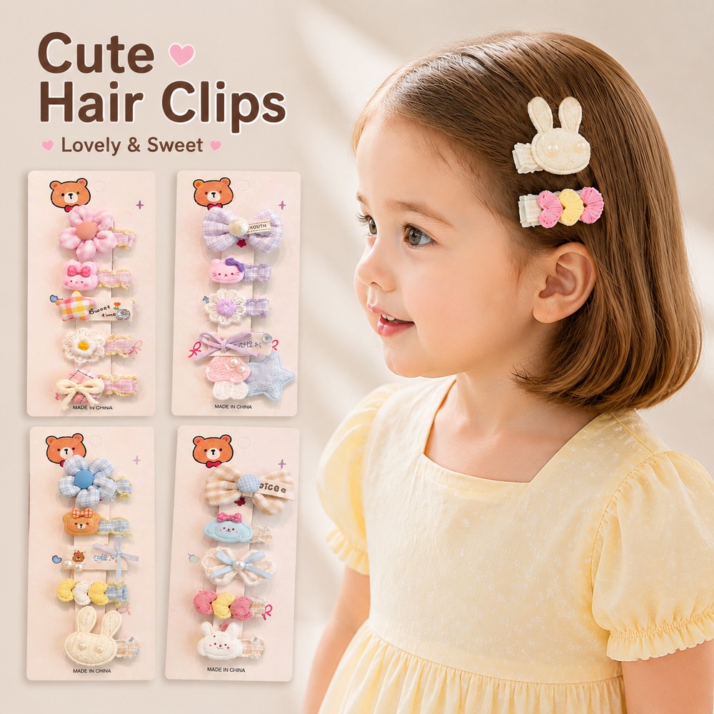 Baby Products Gift - Cute Baby Hair Clips Set for