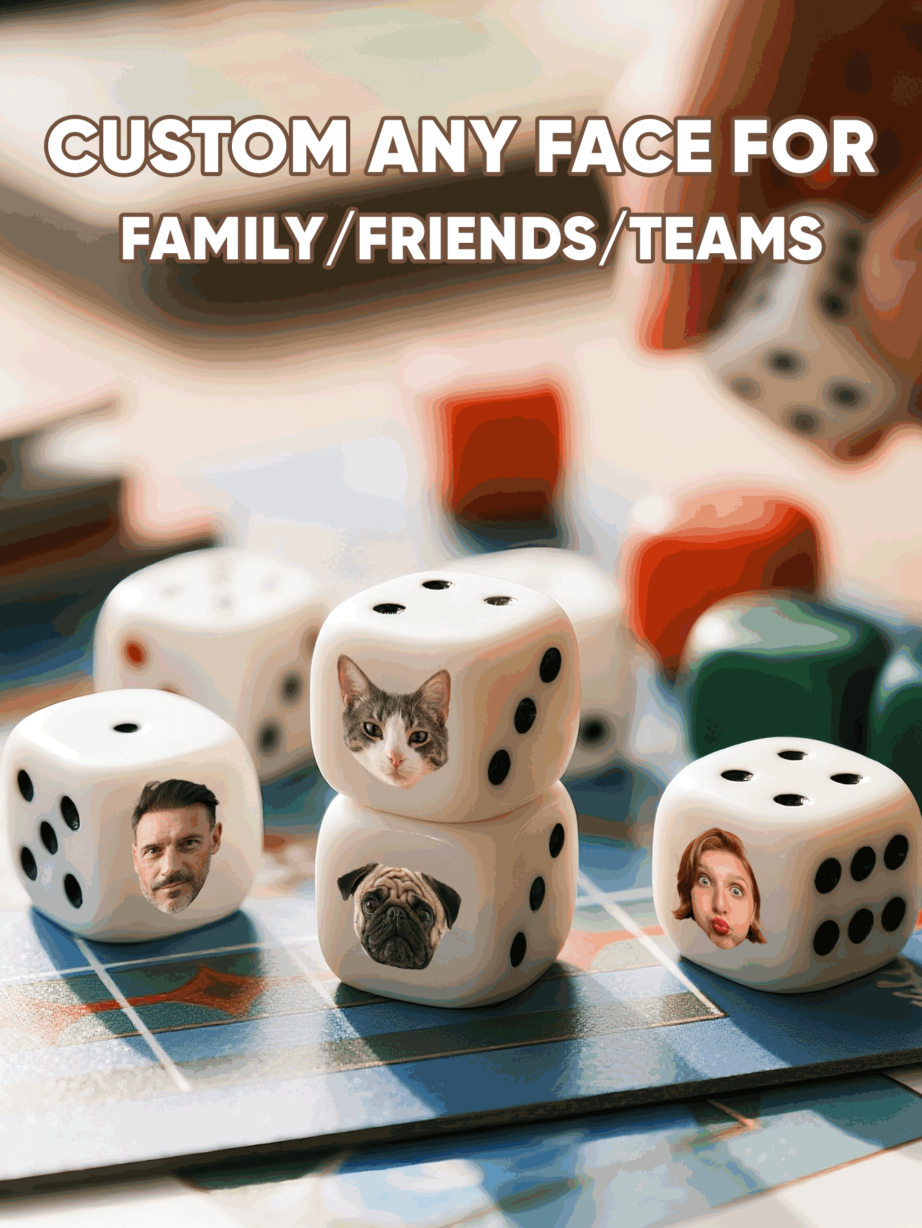 Custom Face Dice Personalized  - Baby Products Gift 评论和价格